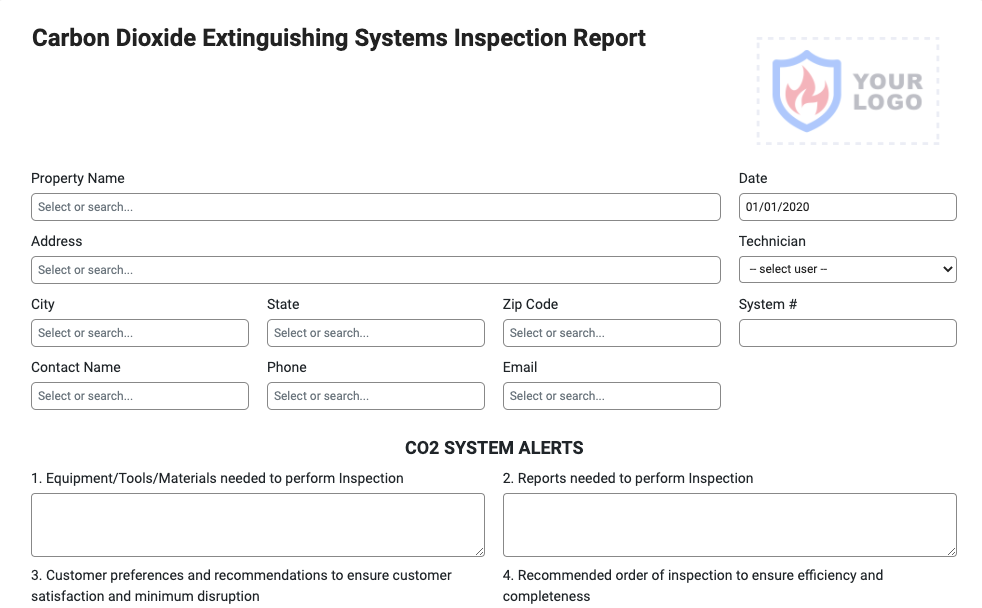 NFPA 12 Inspection Form - Joyfill